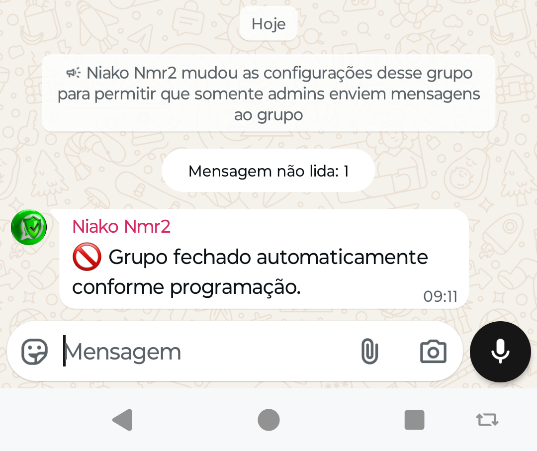 Tutorial Abrir e fechar grupo